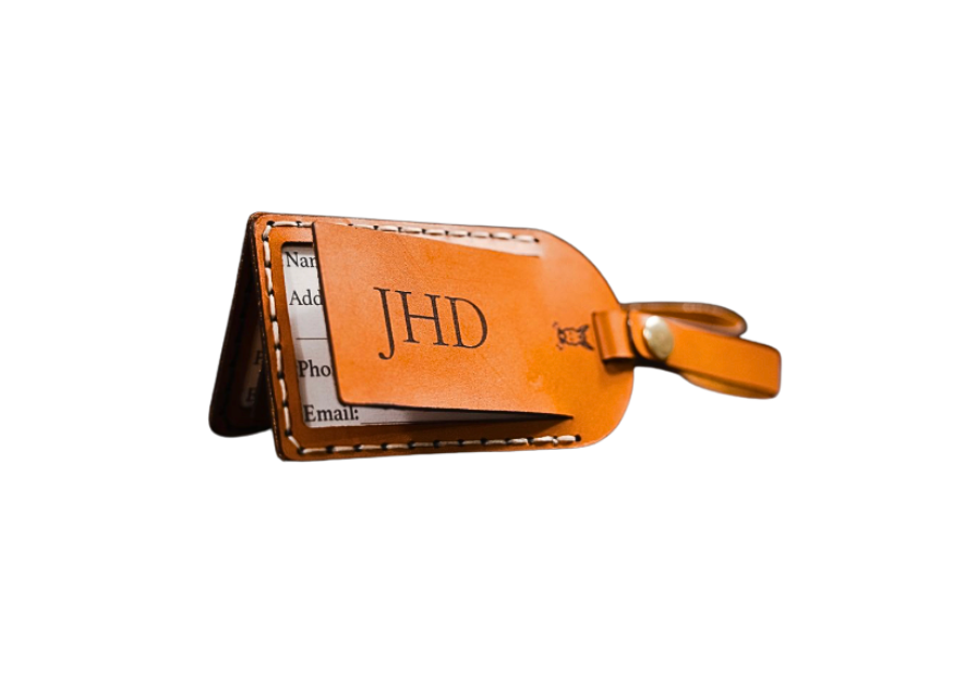 Personalized Leather Luggage Tag