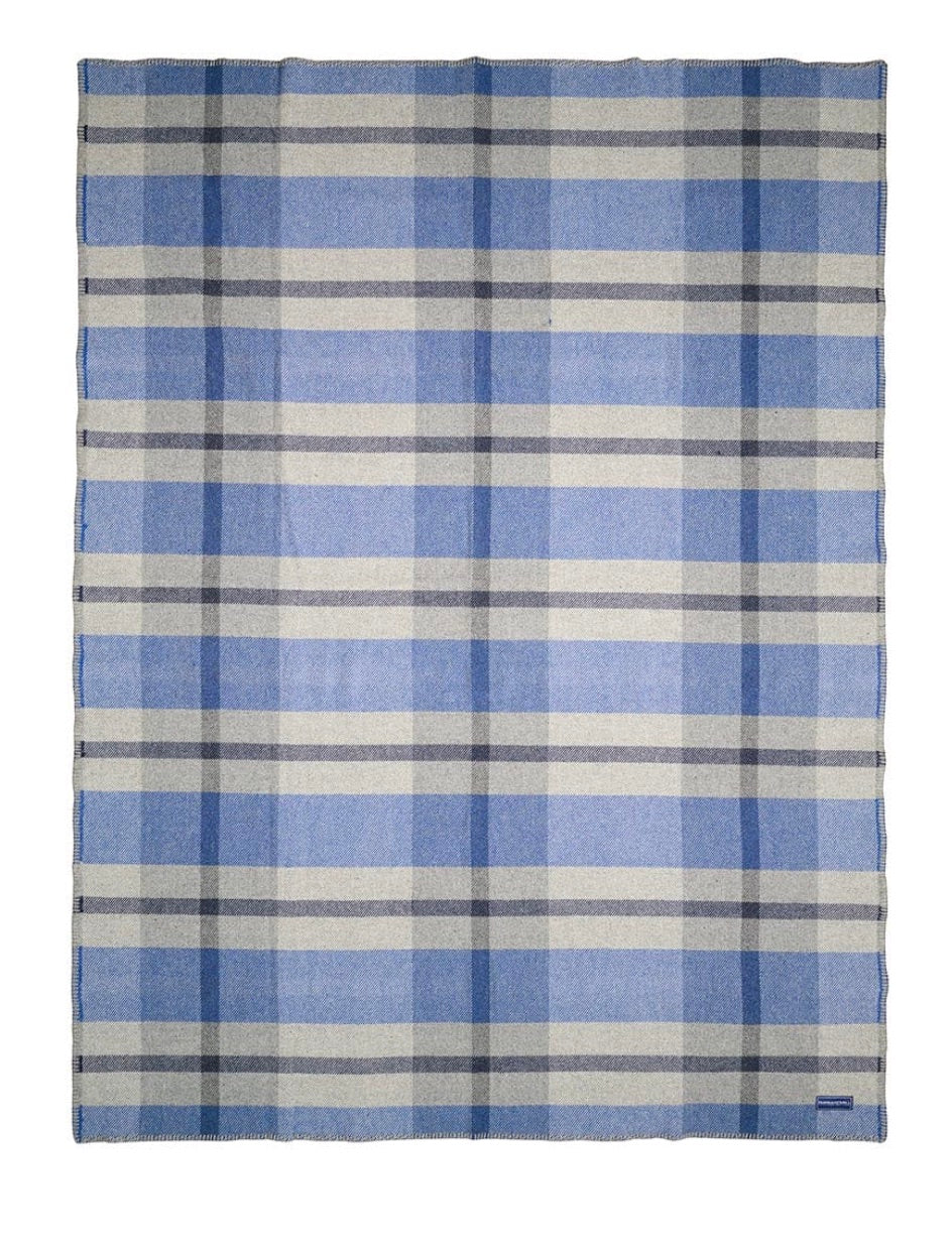 Northfield Plaid Wool Throw Blanket