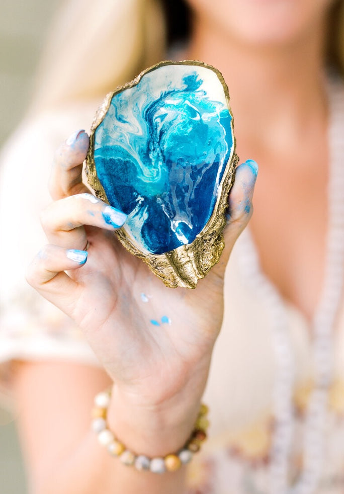 Ocean Gilded Oyster Jewelry Dish