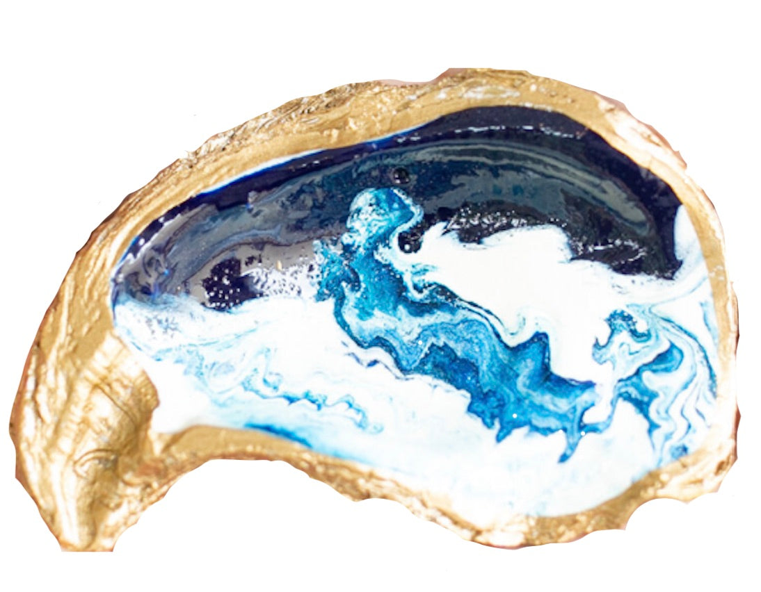 Ocean Gilded Oyster Jewelry Dish