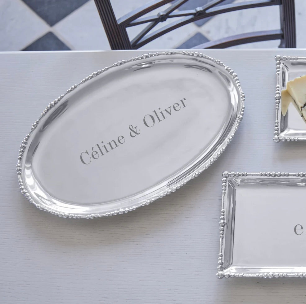 Pearl Drop Oval Platter