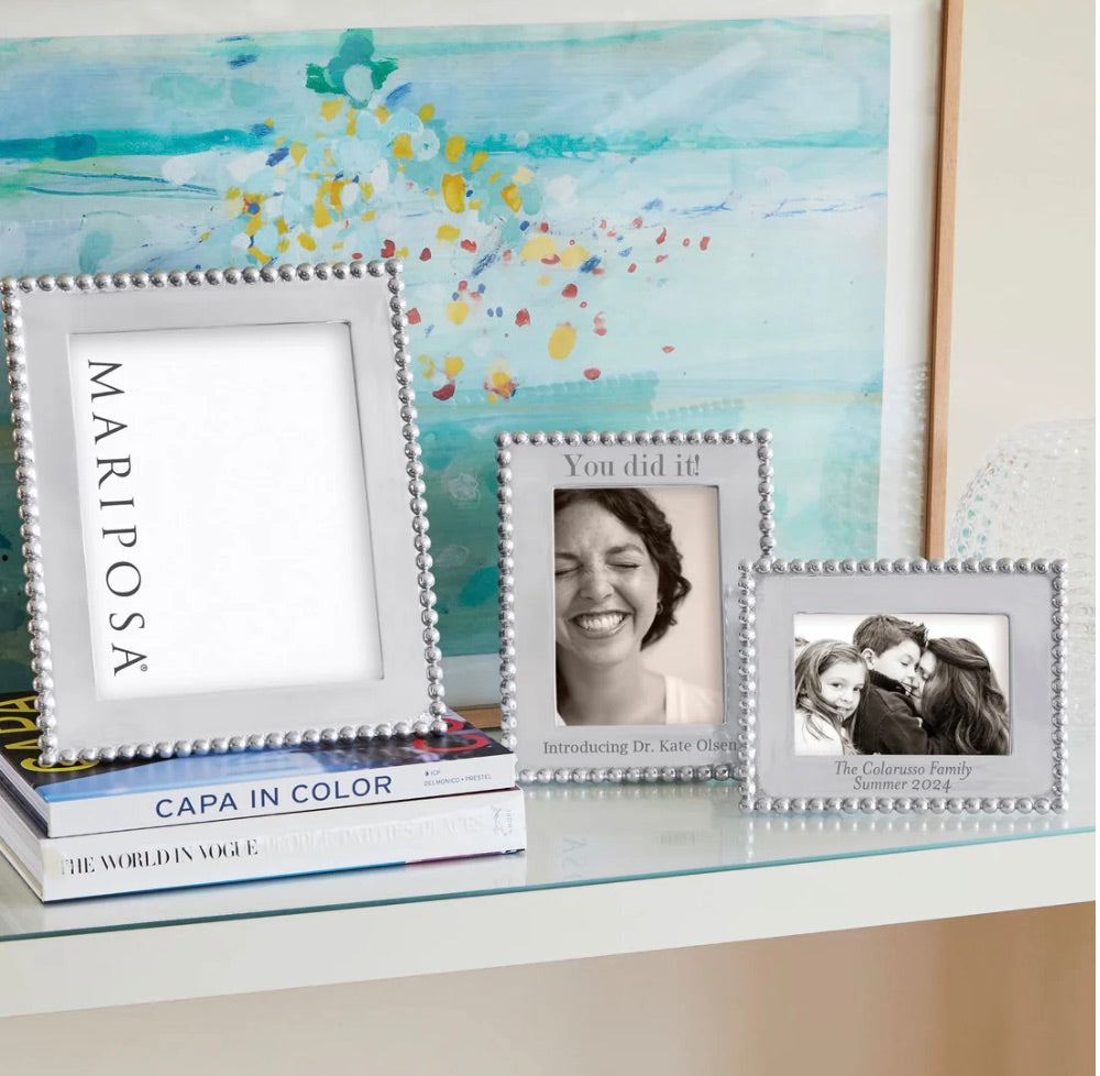 Pearled Engravable Frame