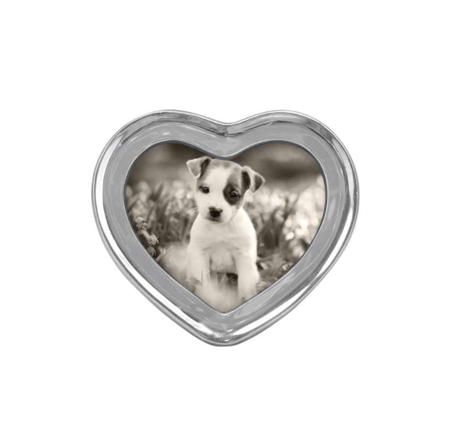 Silver 4 x 6 Signature Heart Frame