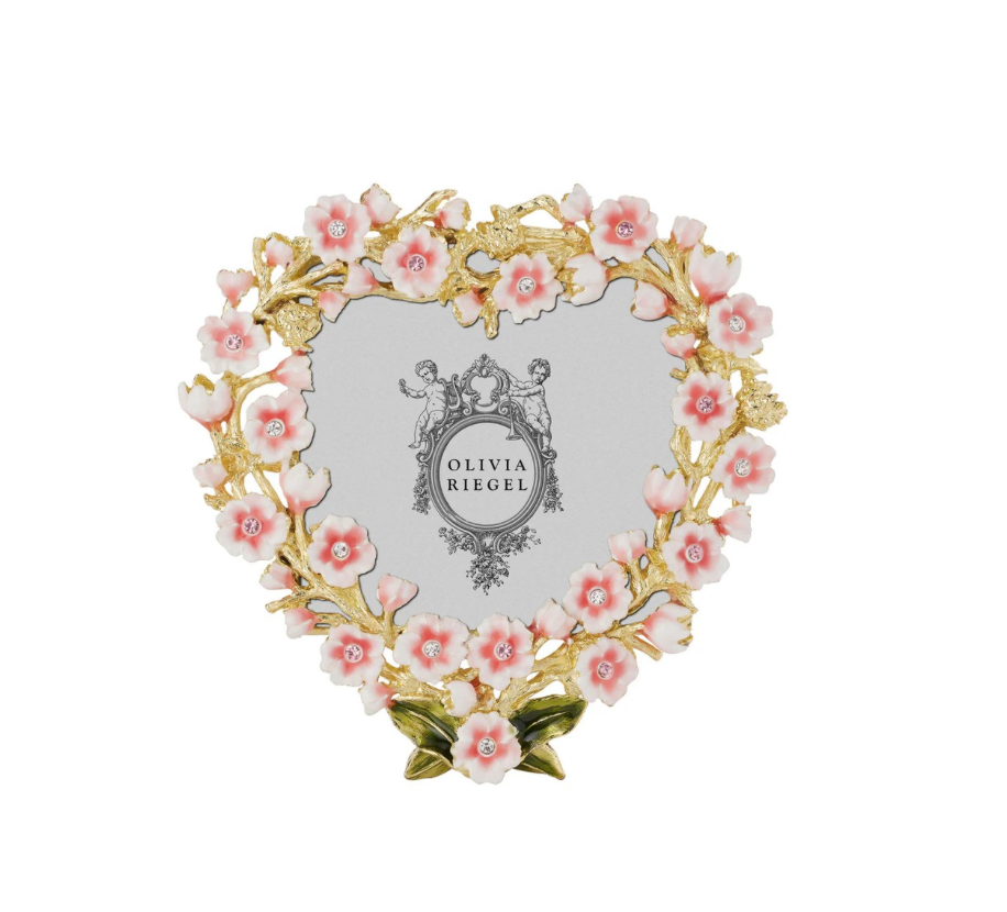 Bella Floral Heart Frame