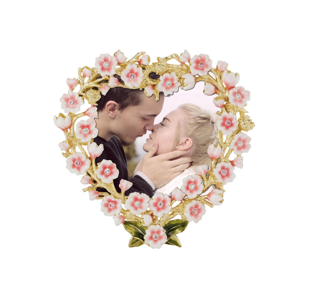 Bella Floral Heart Frame