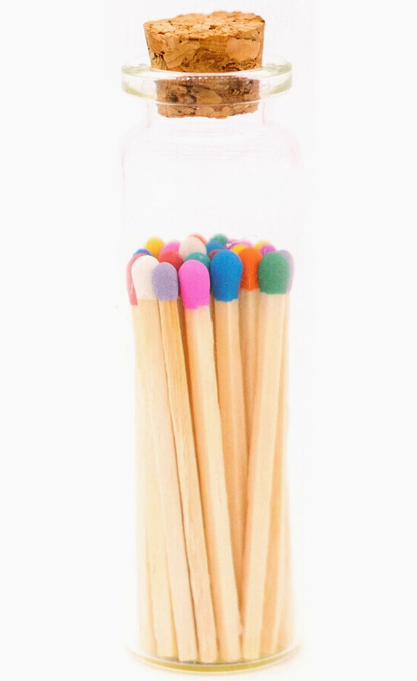 2 in Decorative Matches in Jar with Striker