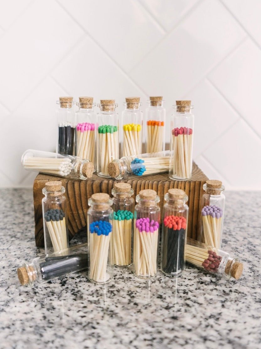 2 in Decorative Matches in Jar with Striker