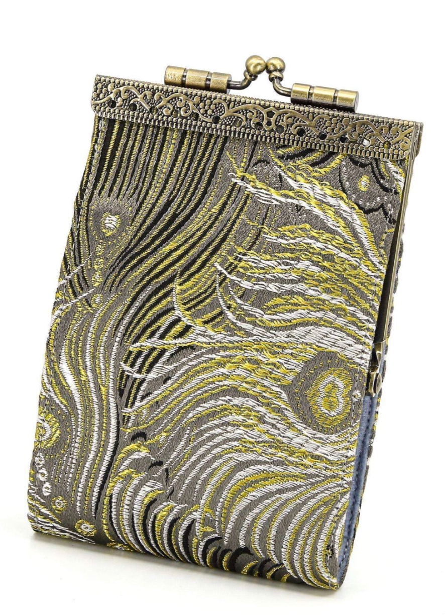 Card Holder with RFID Protection, Peacock