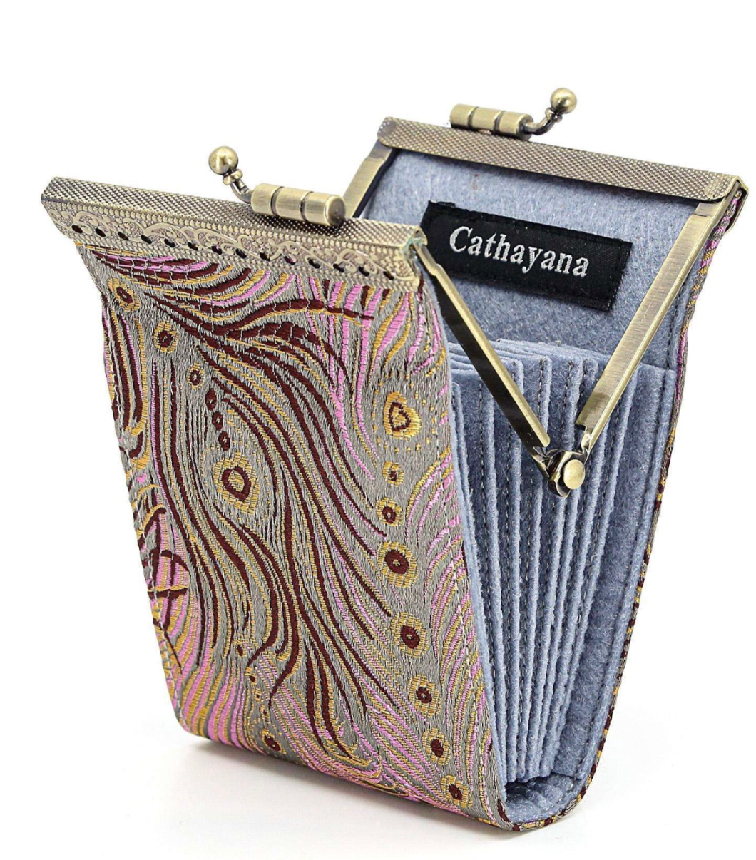 Card Holder with RFID Protection, Peacock