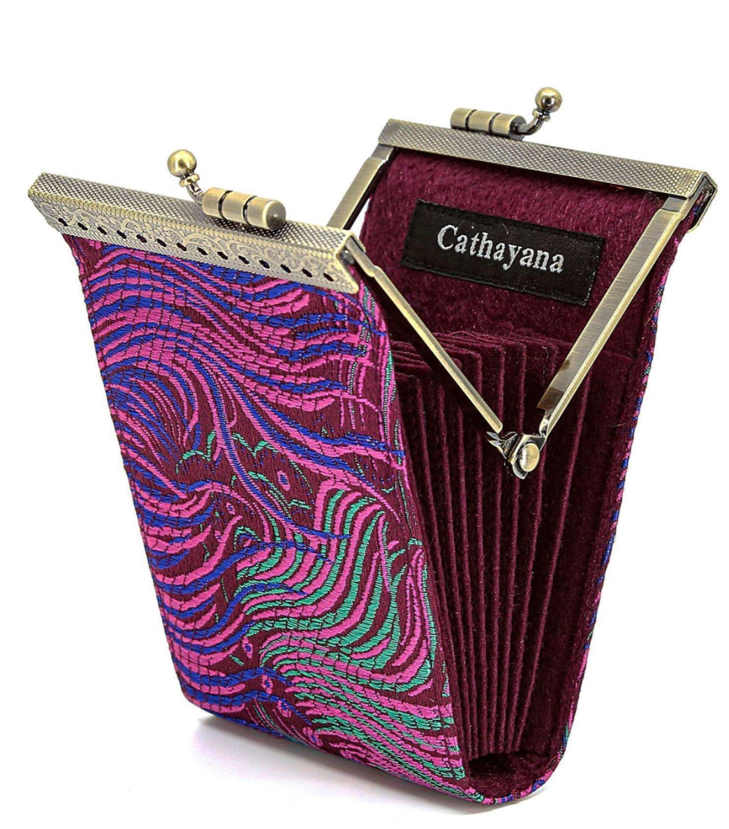 Card Holder with RFID Protection, Peacock