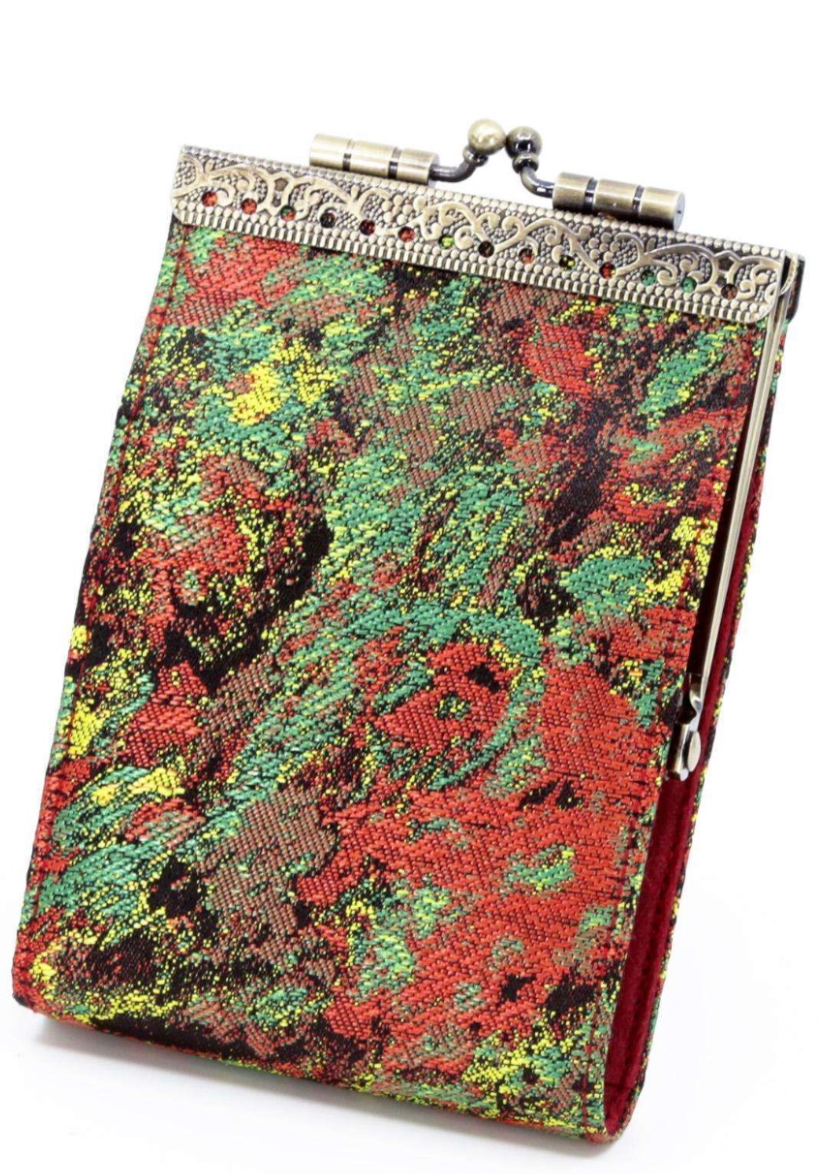 Abstract Pattern, Brocade Card Holder with RFID