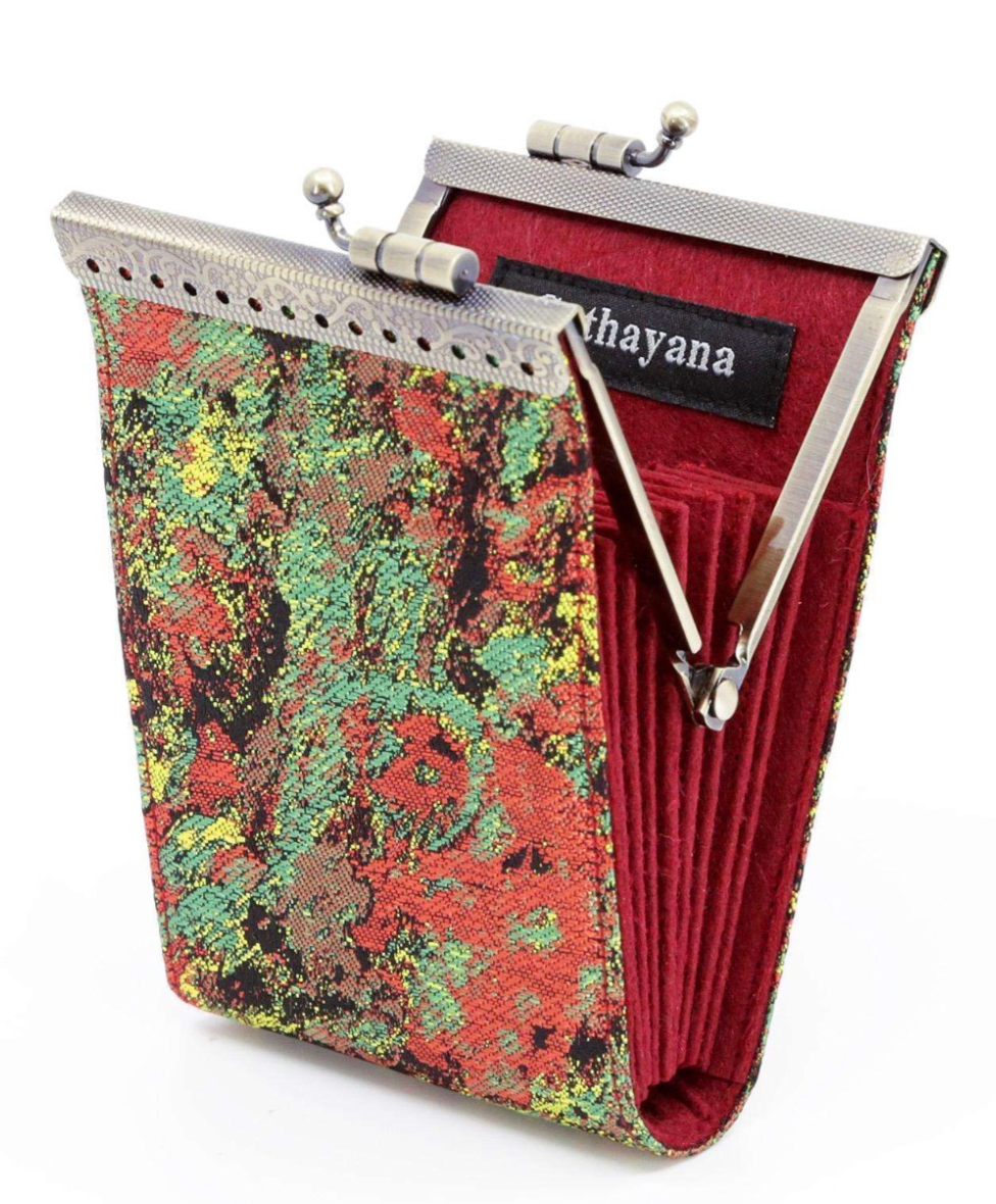 Abstract Pattern, Brocade Card Holder with RFID