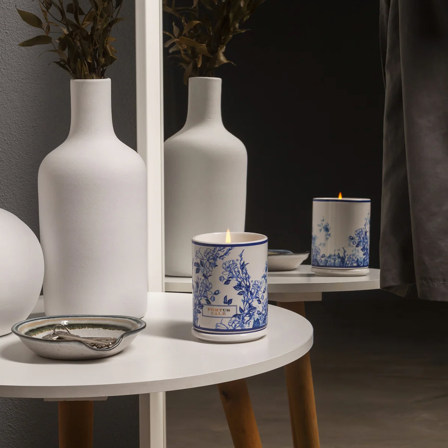 Gold & Blue Four Wick Candle