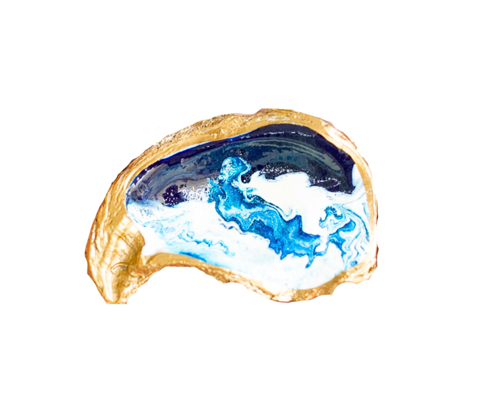 Ocean Gilded Oyster Jewelry Dish