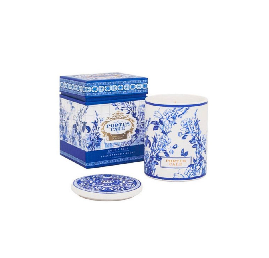 Gold & Blue Aromatic Candle