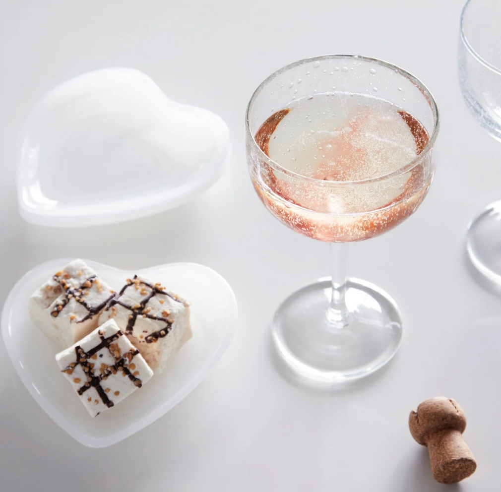 Alabaster White Heart Plate