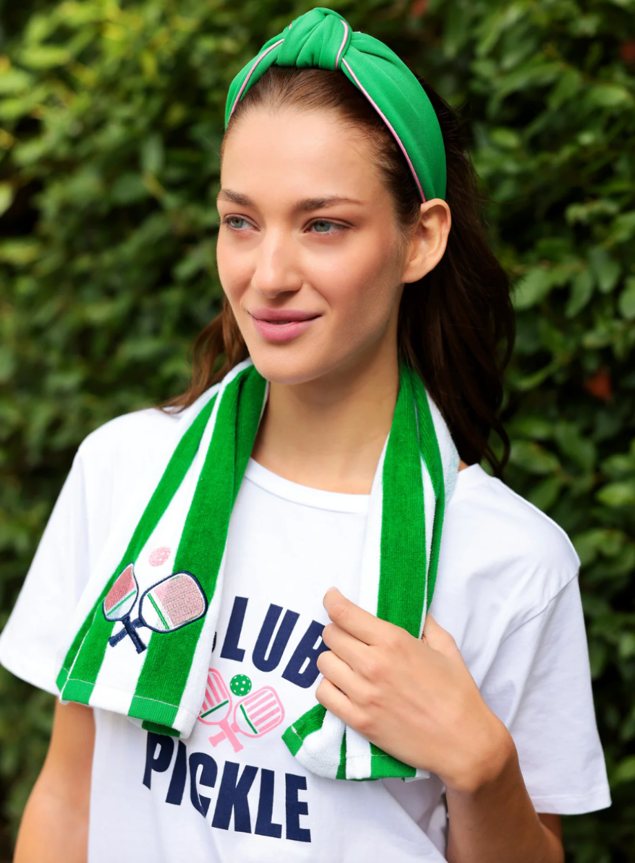 Paddles Stripe Pickleball Towel