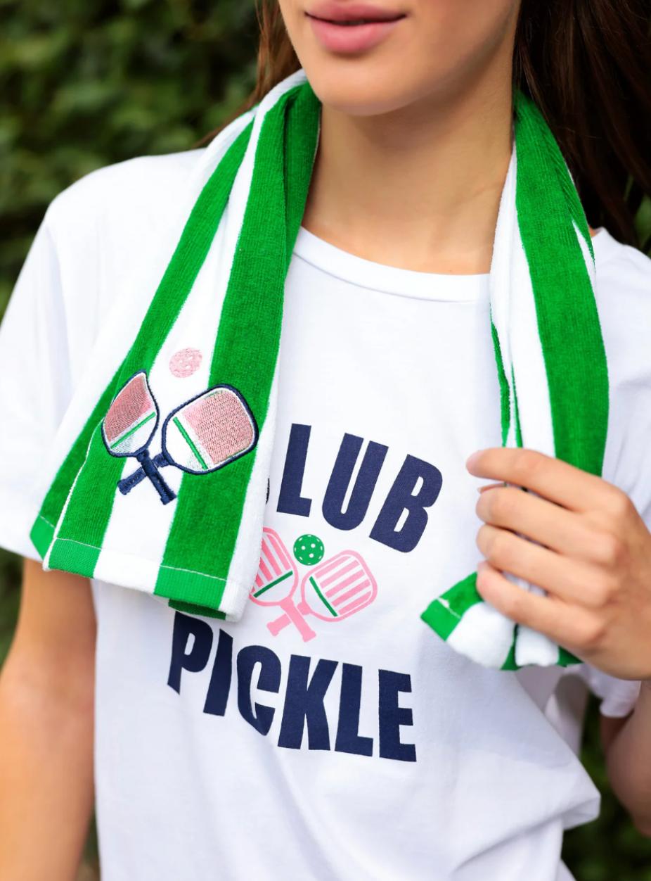 Paddles Stripe Pickleball Towel