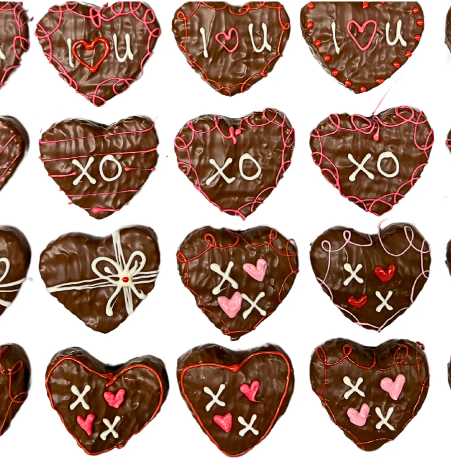 Heart-Shaped Peanut Butter Crunch Bomb - 1 Piece