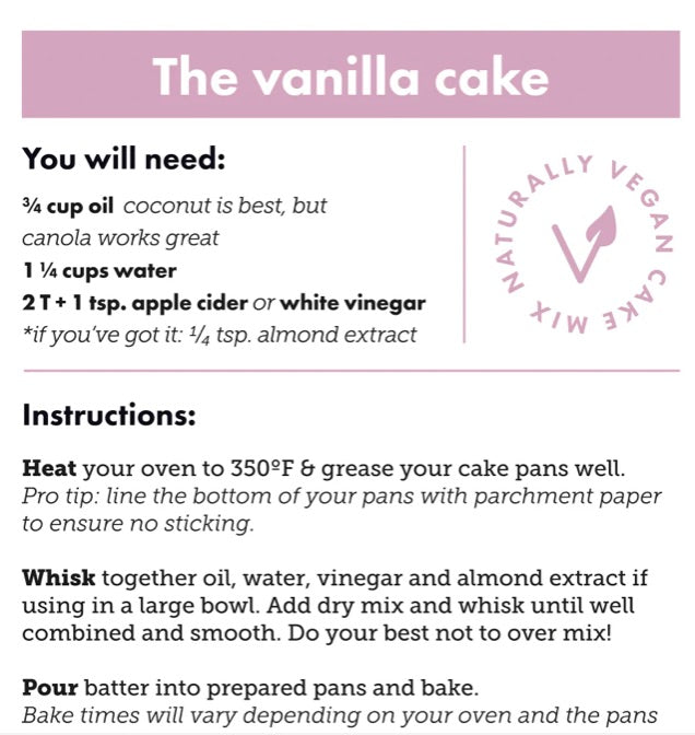 Vegan Classic Cake Mix