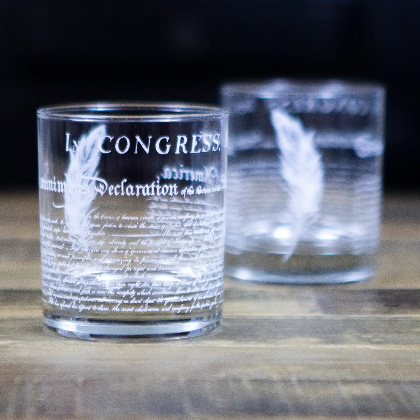 Declaration of Independence Whiskey Glass