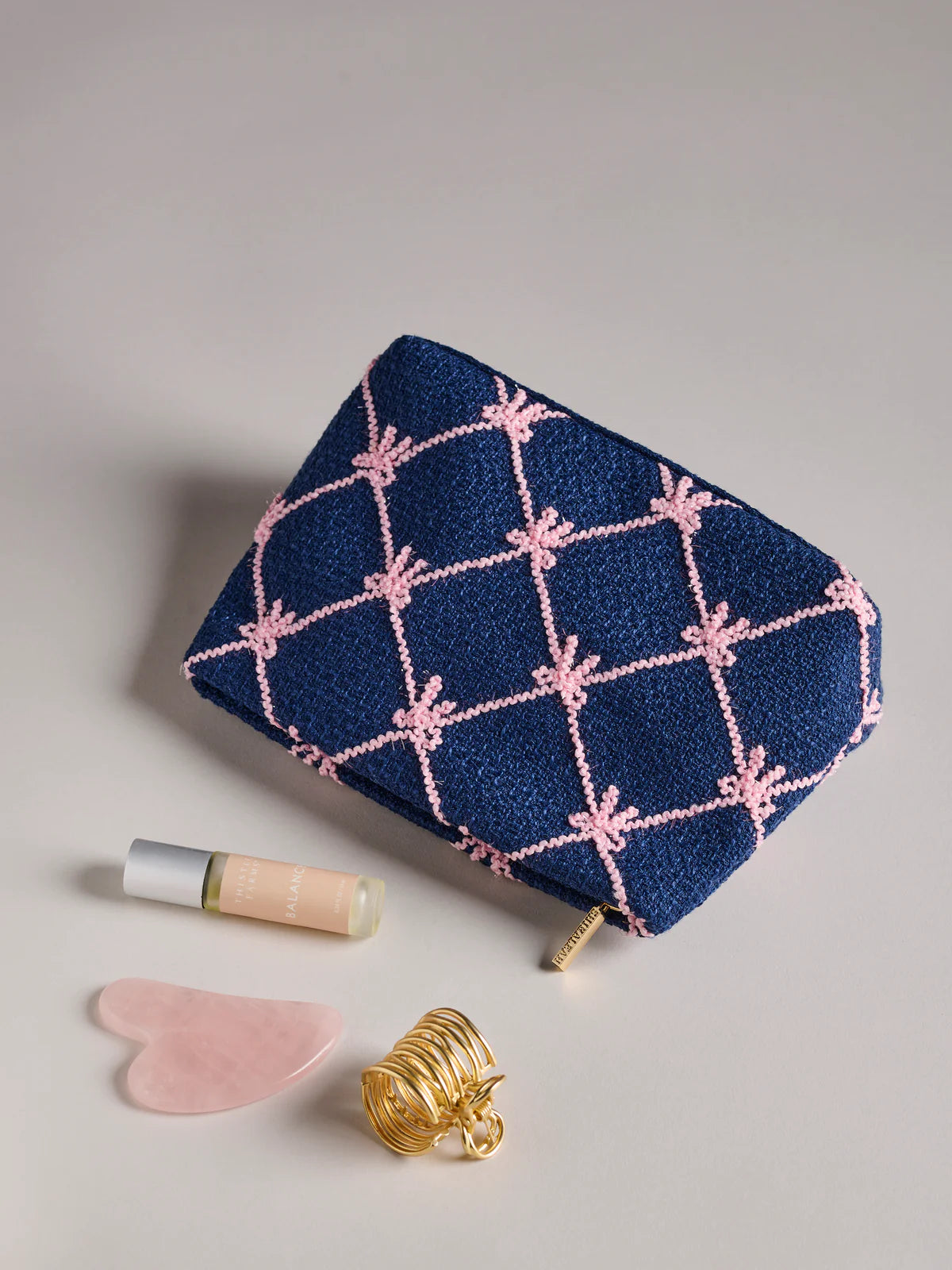 Tinsel Bow Zip Pouch