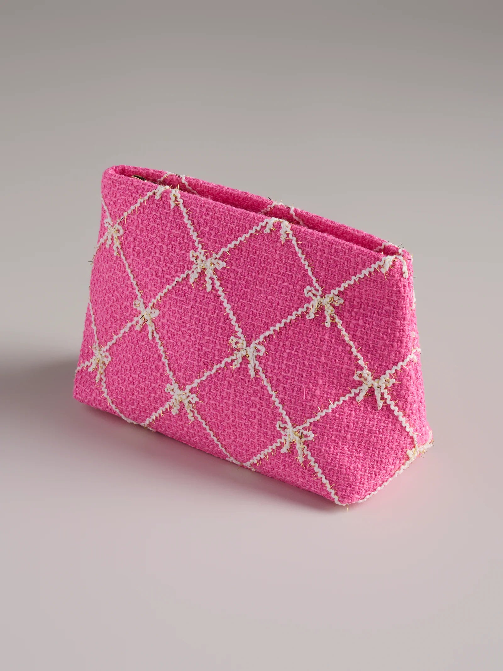 Tinsel Bow Zip Pouch
