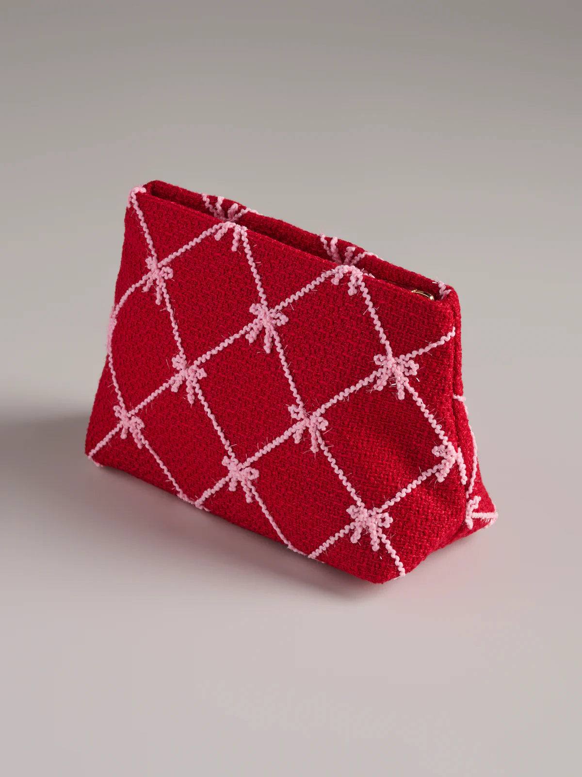 Tinsel Bow Zip Pouch