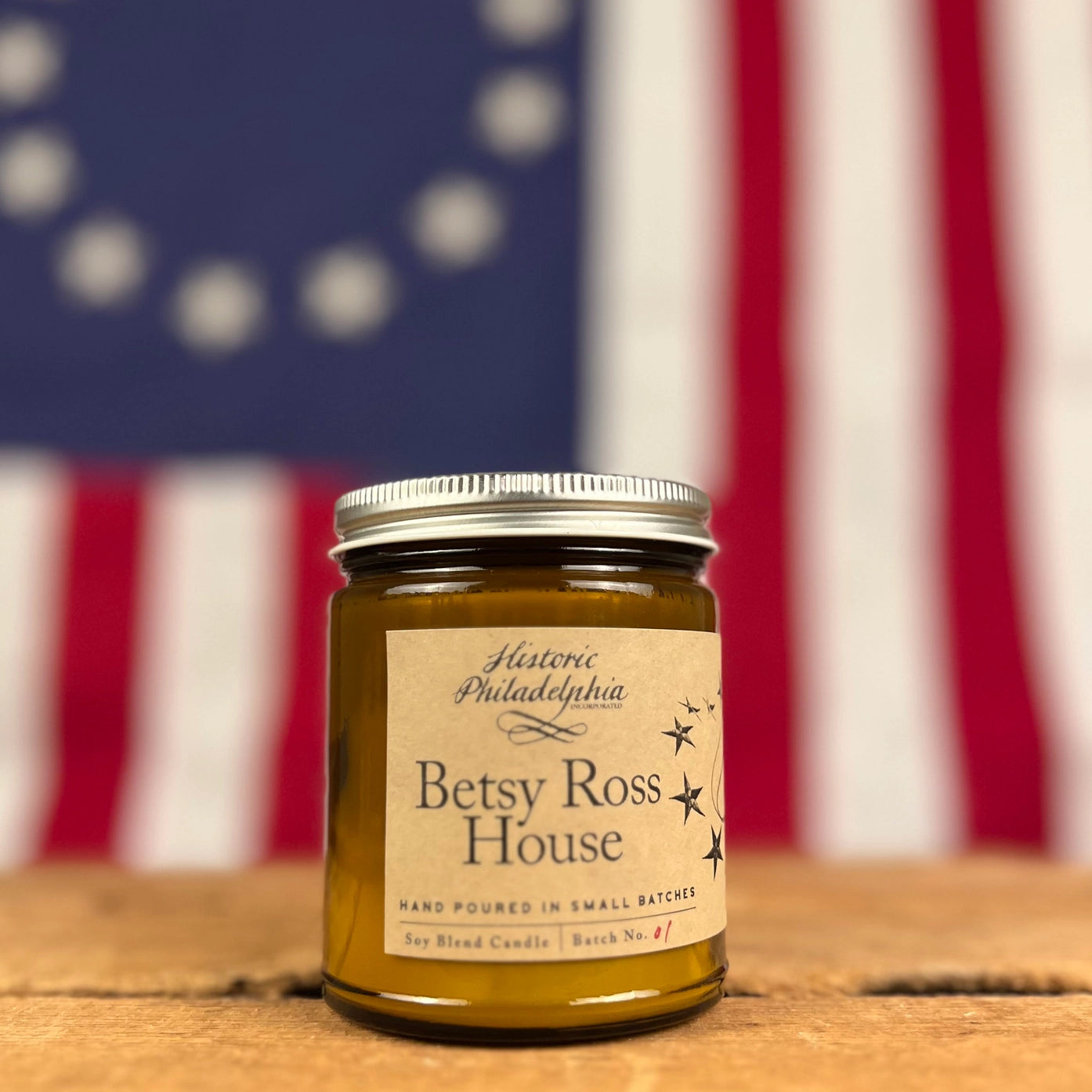 Betsy Ross American Flag & Historic Home Candle Set
