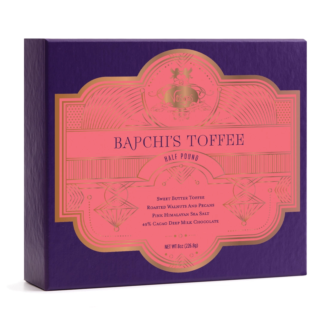 8 oz Small Batch Bapchi's Caramel Toffee Chocolate Box