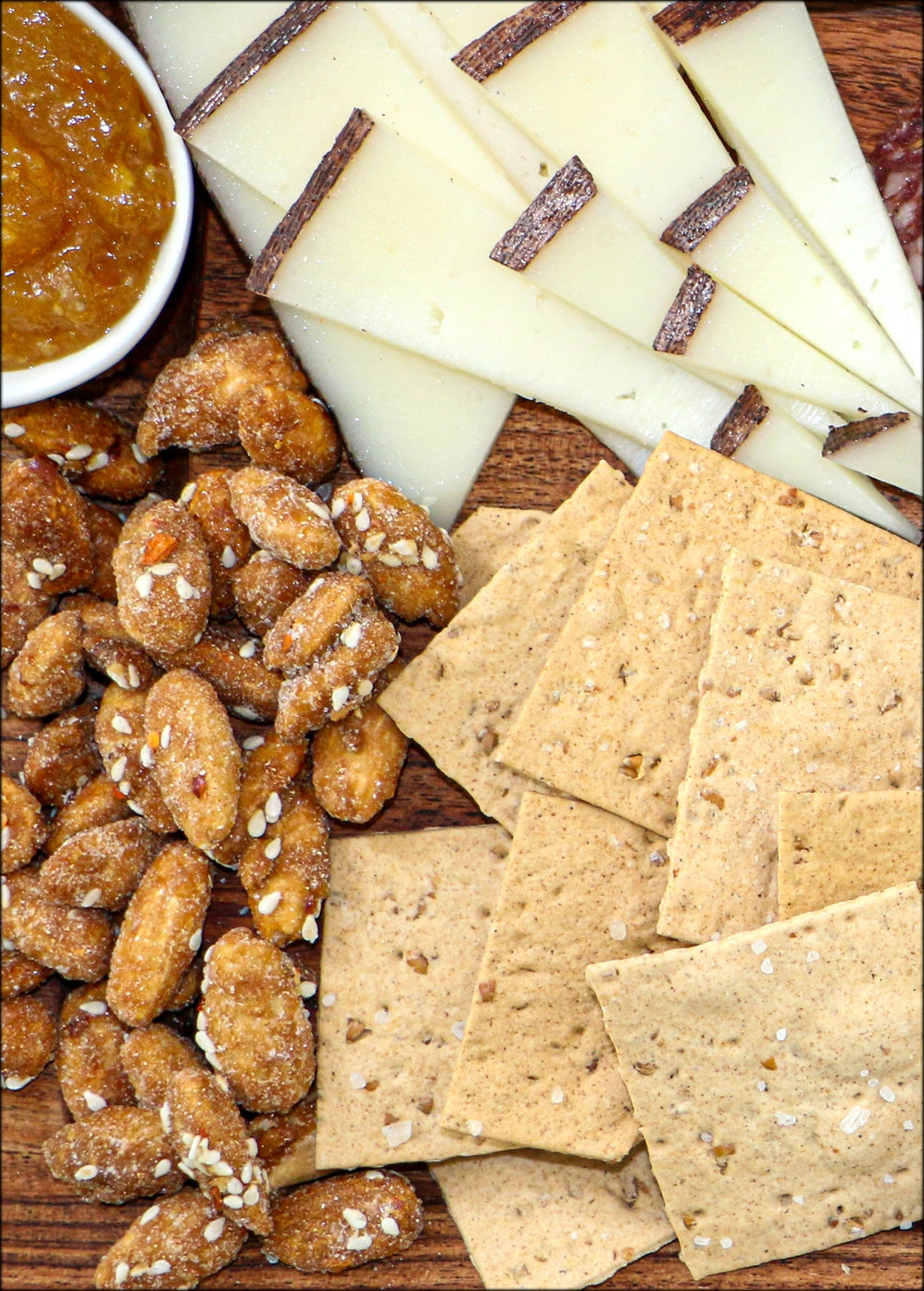 America 250 Cherry Wood Cheese Board & Artisan Charcuterie Set