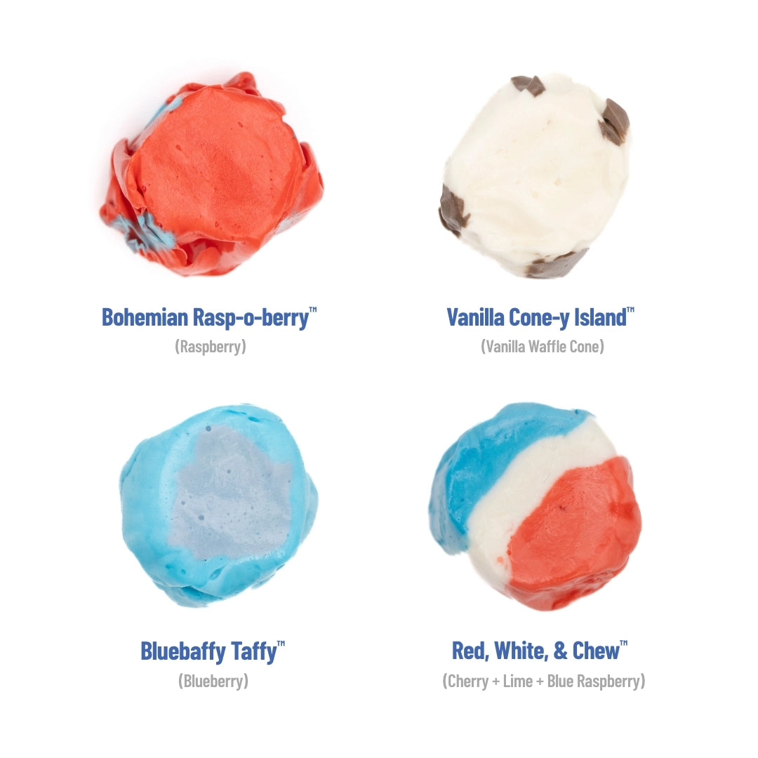 Silver Star Bowl & Red, White & Blue Taffy Set