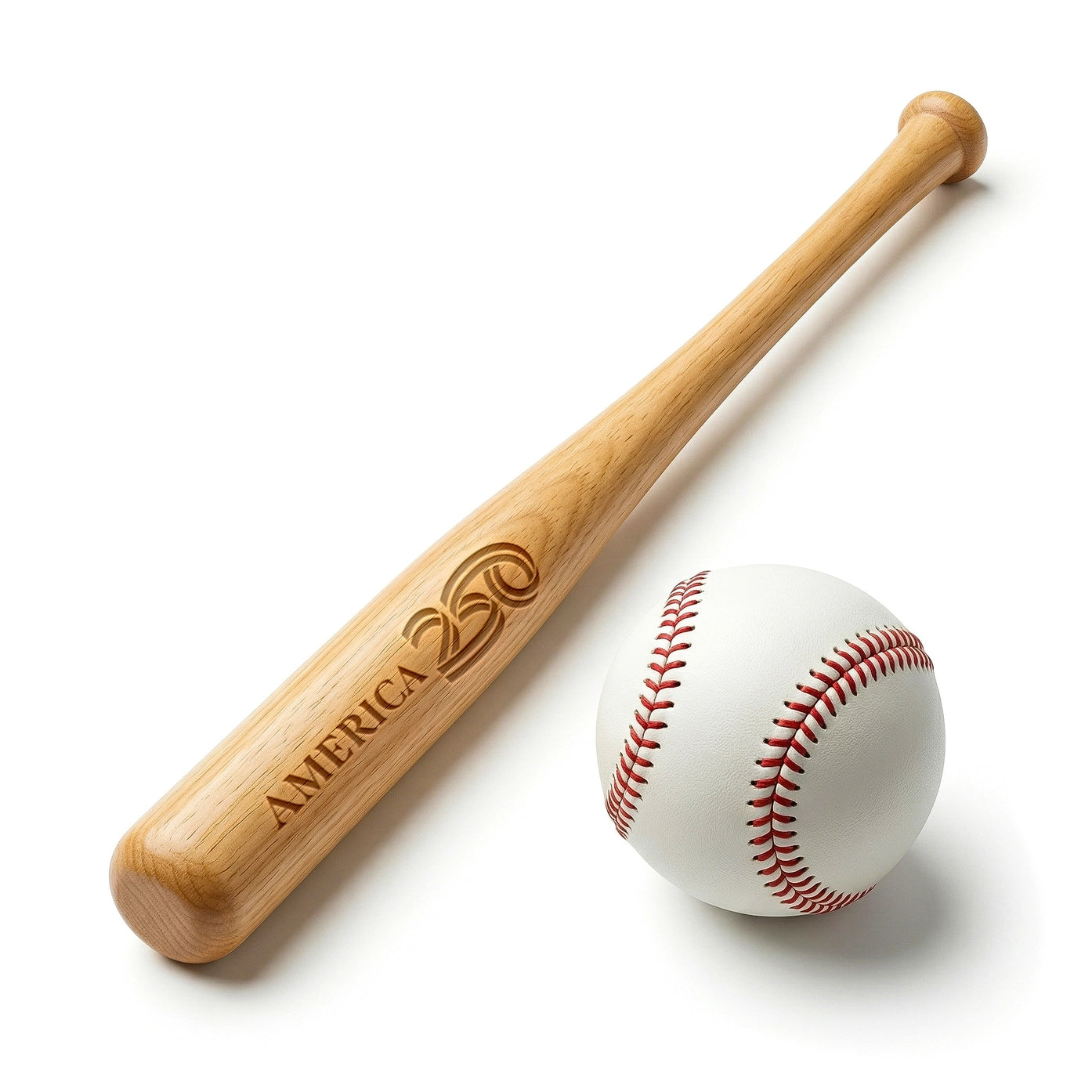 America 250 Engraved Mini Baseball Bat & Cracker Jack Set