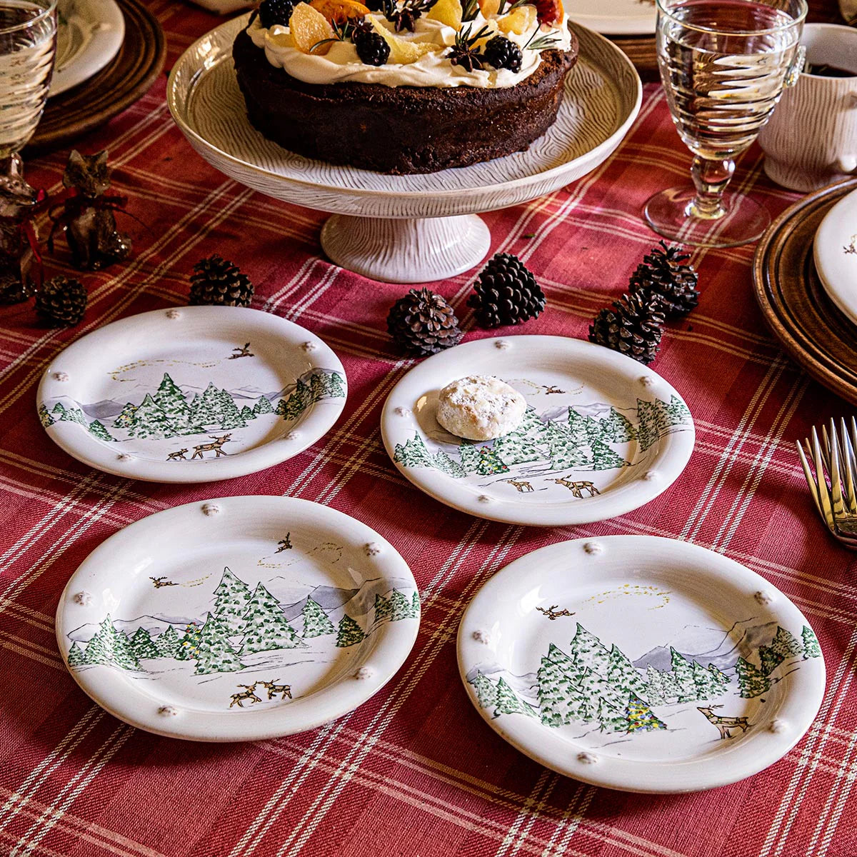 Berry & Thread North Pole Cocktail Plates - Set of 4