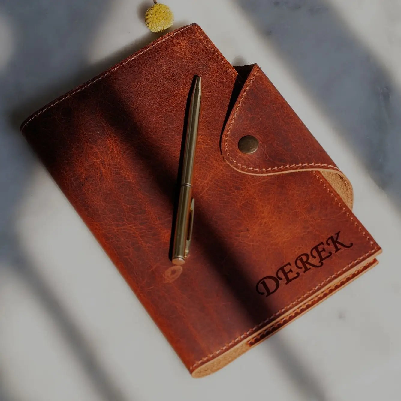 Leather Portfolio & Hand-Dipped Chocolate Pretzels Gift Set