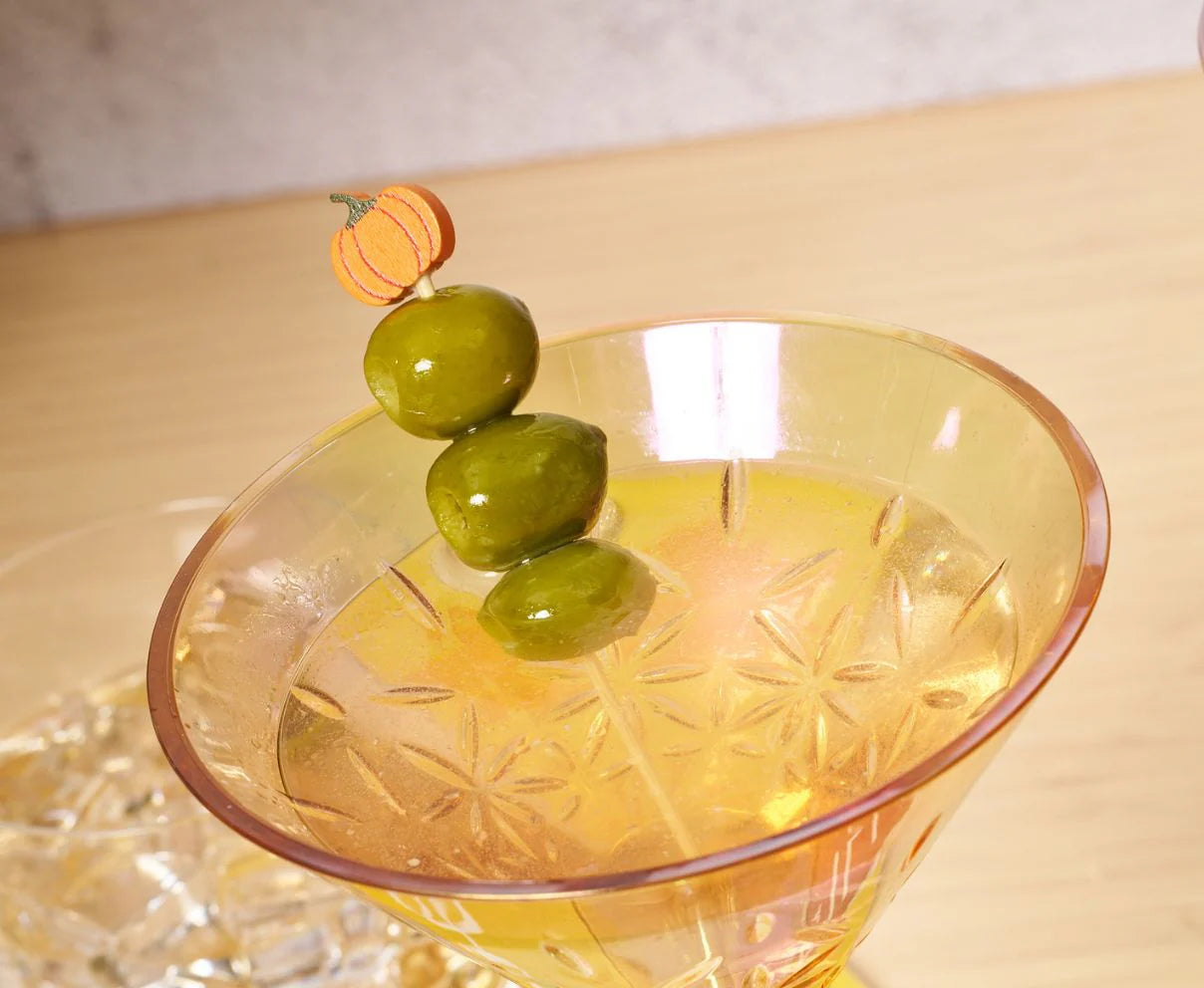 Pumpkin Themed Large Cocktail Picks