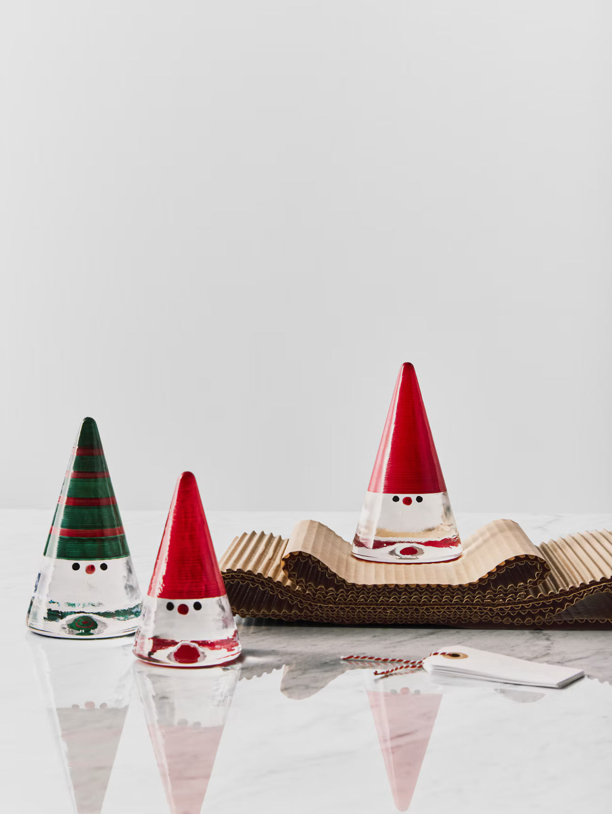 Kosta Boda Glass Green Noel Santa