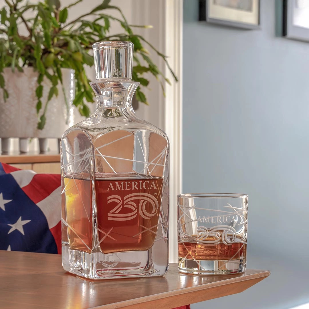 America250 Longitude Whiskey Decanter