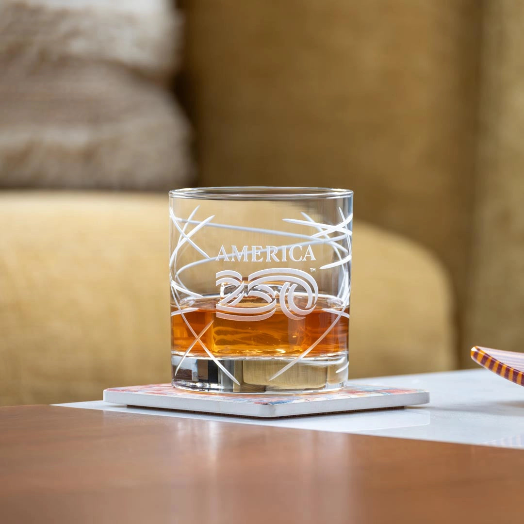 America 250 Co-Branded Longitude Rocks Glass Set