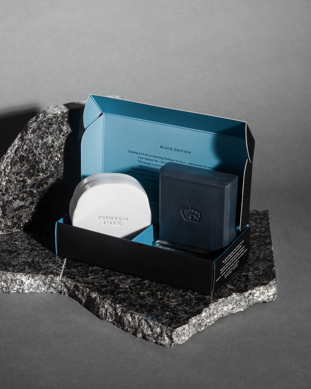 Black Edition Portus Cale Aromatic Soap Set