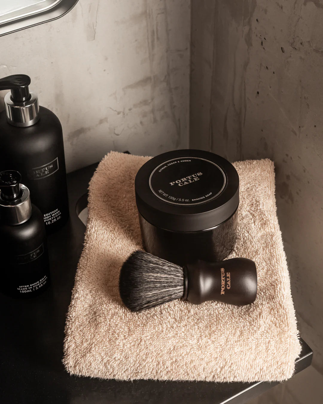 Black Edition Portus Cale Shaving Soap