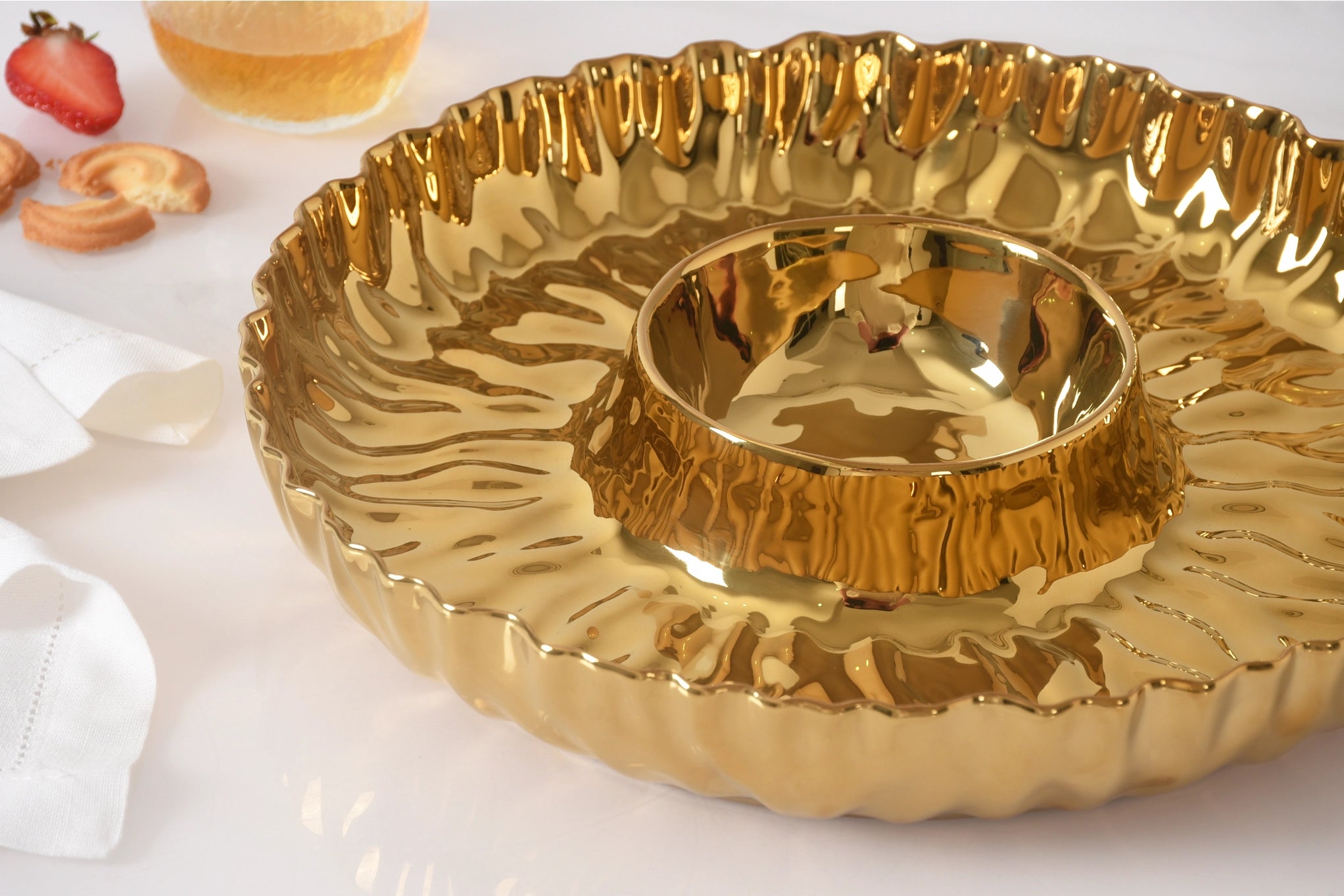 Golden Chip & Dip Platter