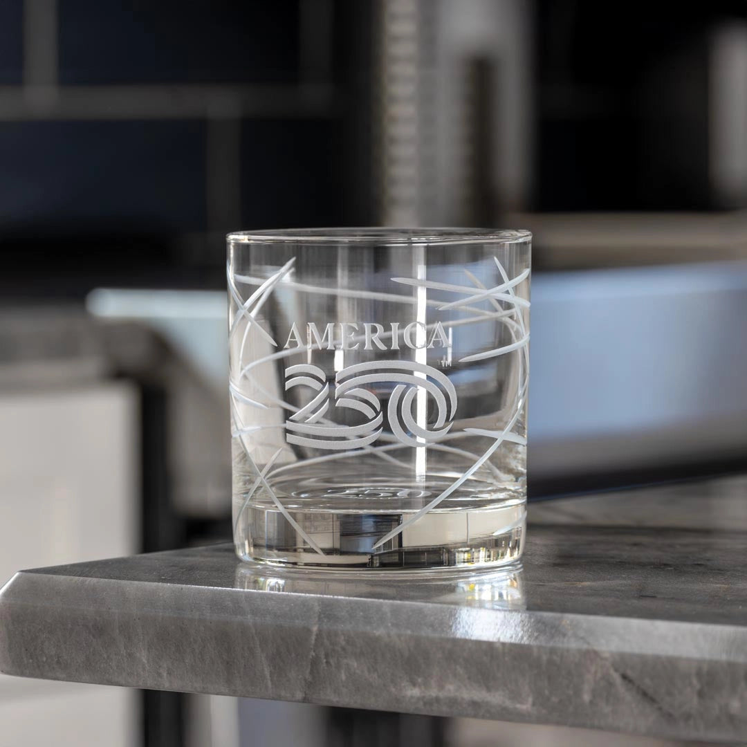 America 250 Co-Branded Longitude Rocks Glass Set