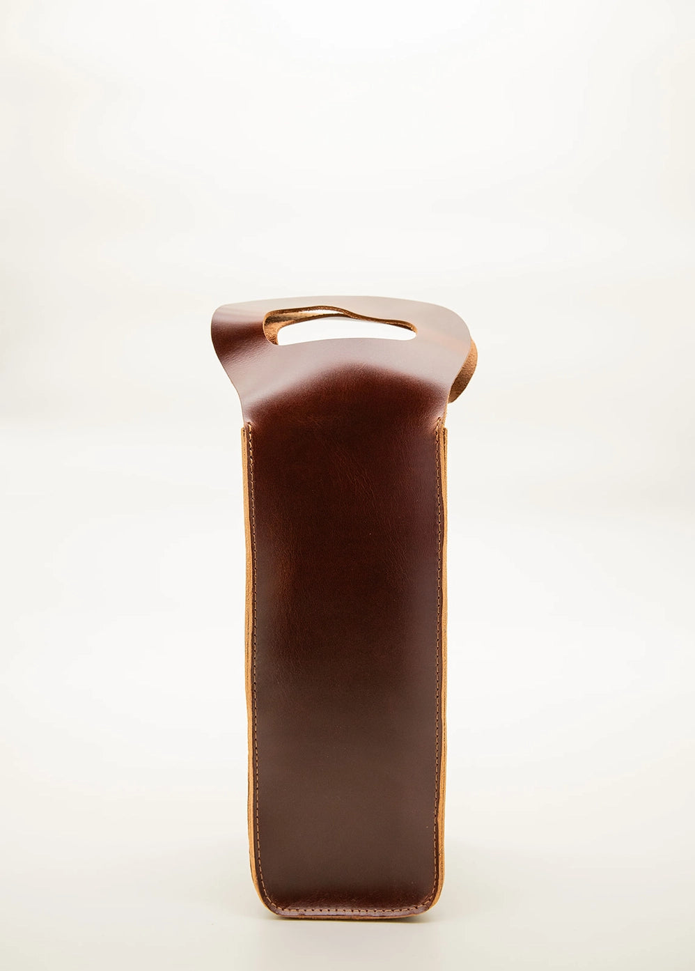 Leather Wine Tote
