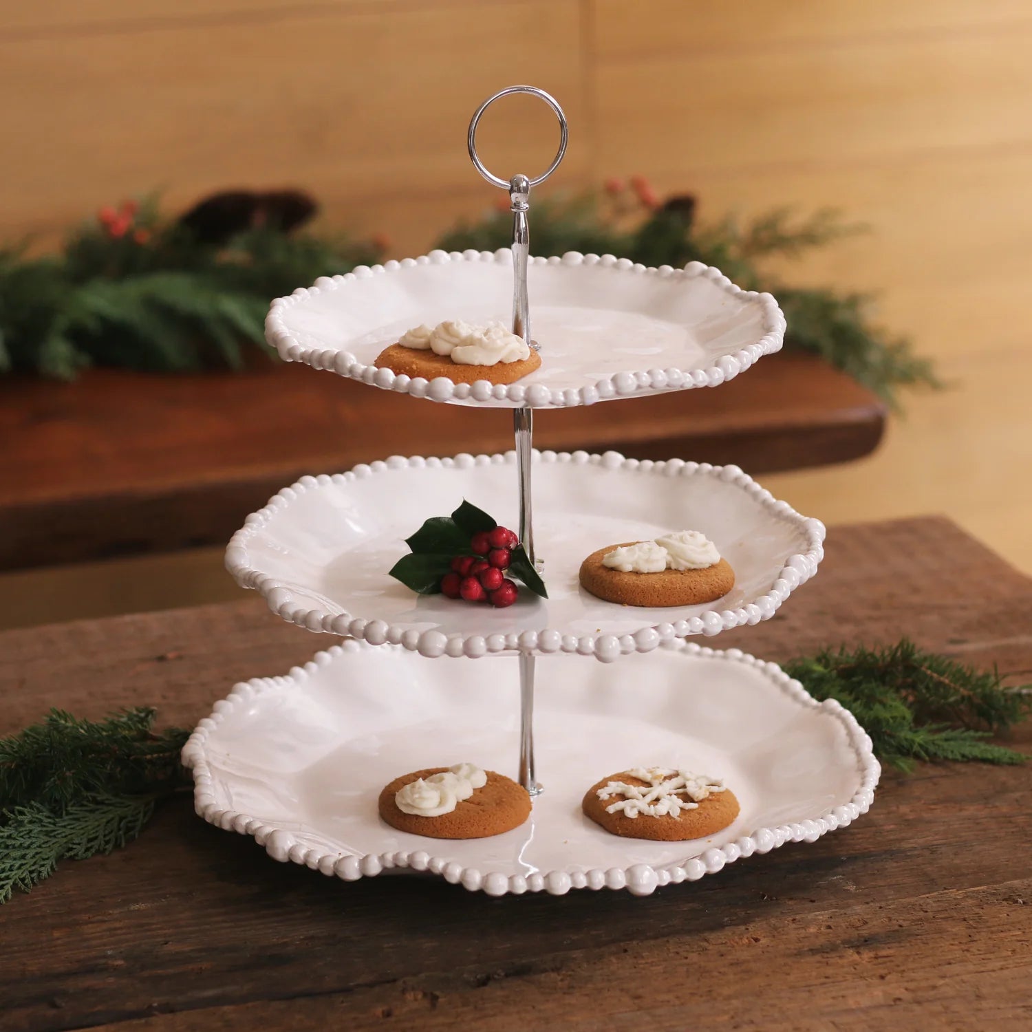 Vida Alegria Triple Tiered Server (White)