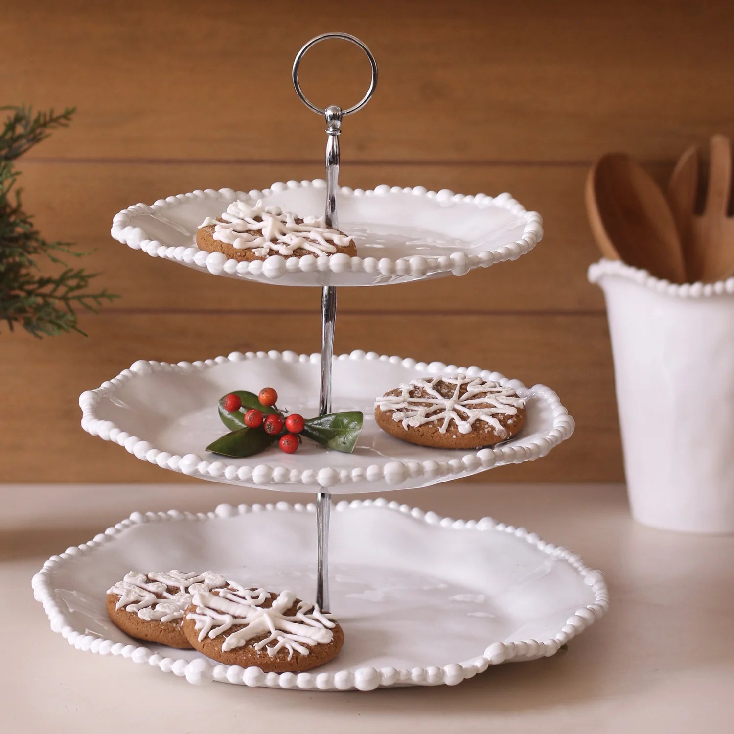 Vida Alegria Triple Tiered Server (White)