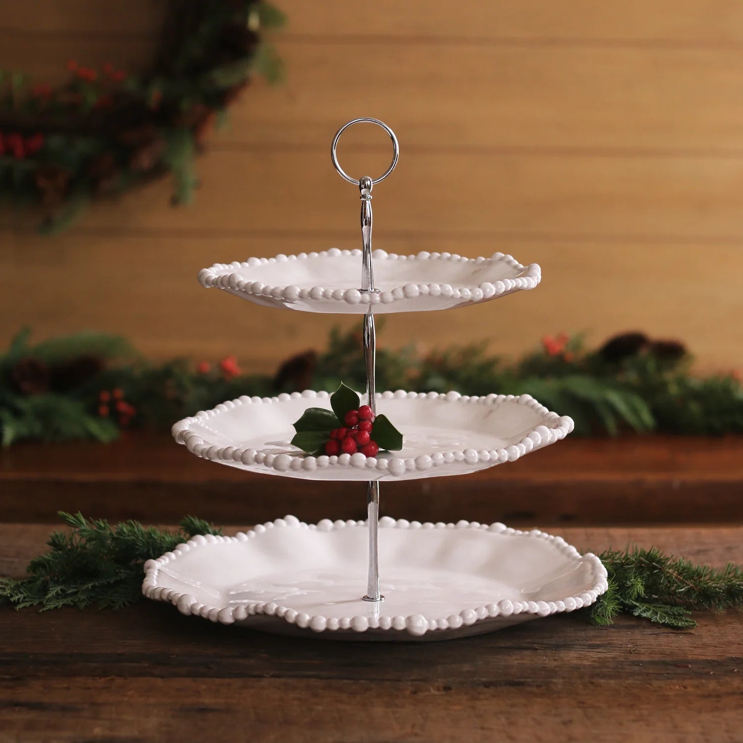Vida Alegria Triple Tiered Server (White)