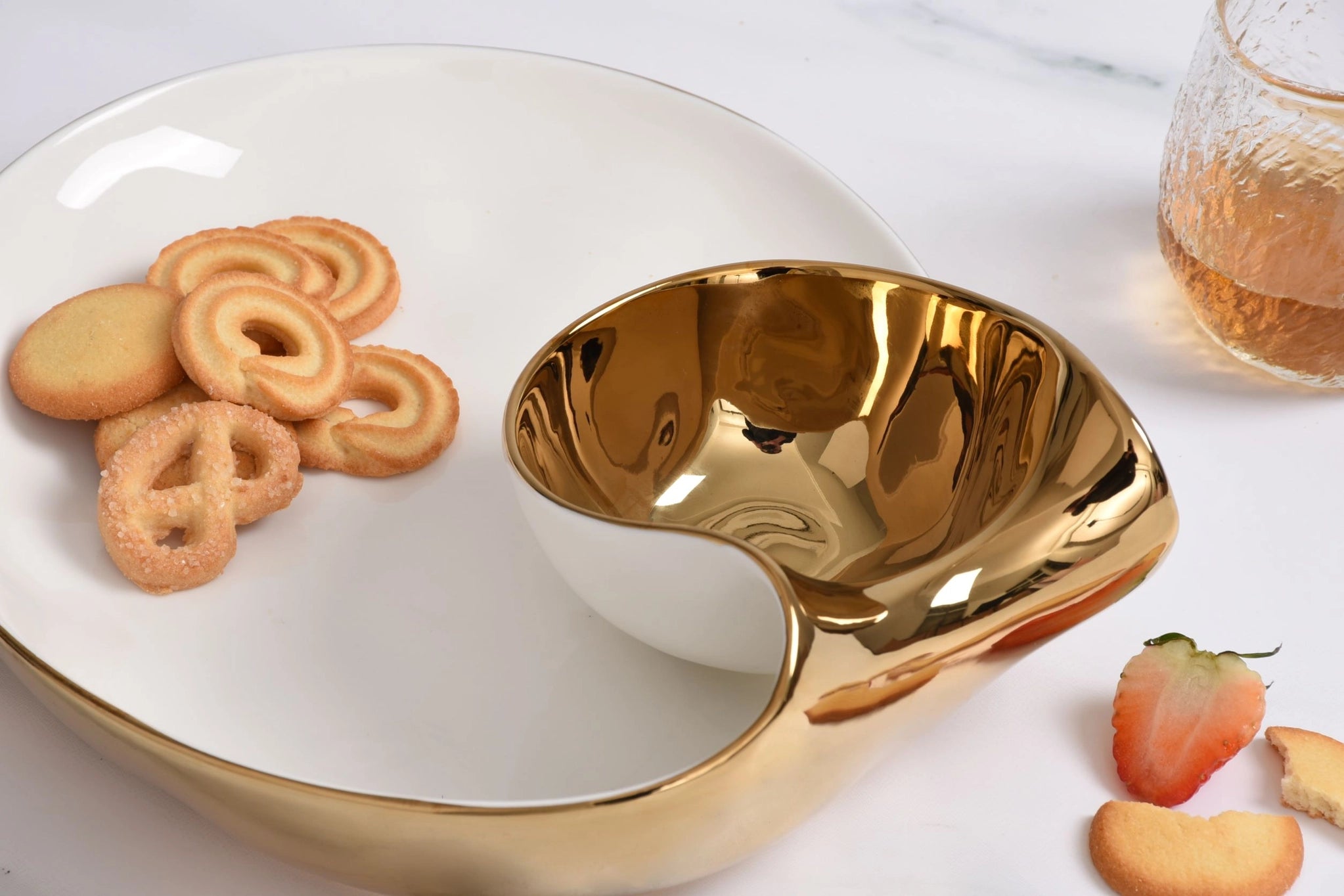 Chip & Dip Porcelain Tray