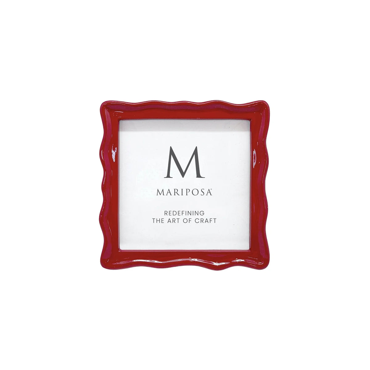 Mariposa Wavy Red 4x4 Picture Frame