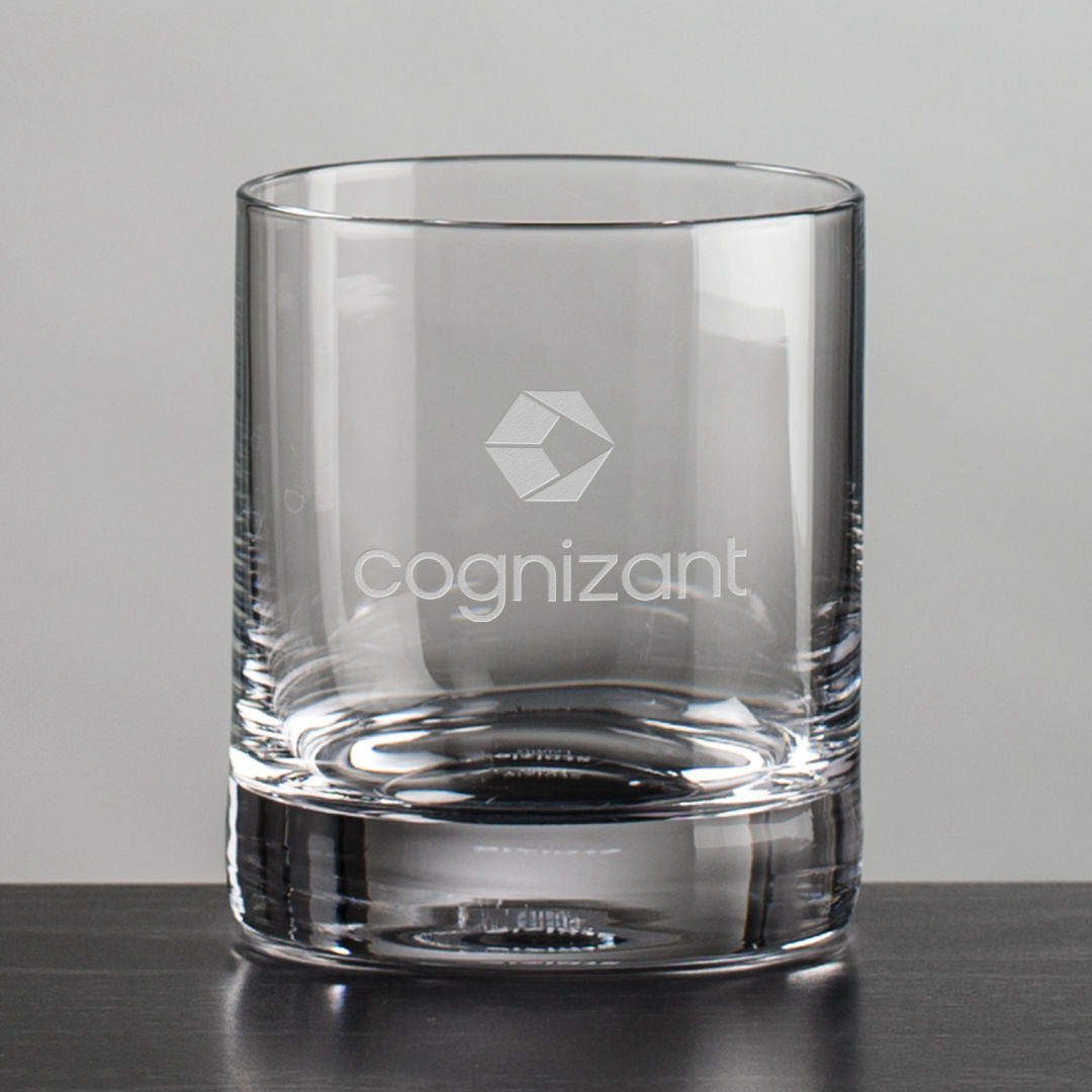 American Flag Co-Branded Paperweight & Rocks Glasses Set